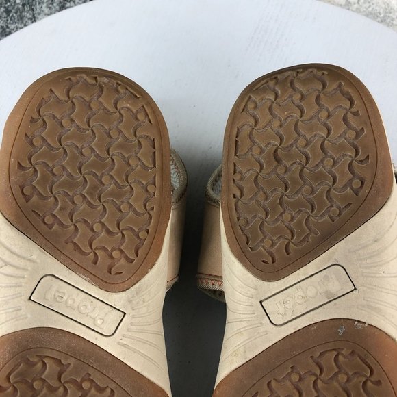 Propet Women's Size 8.5M Helen Tan Leather Hook & Loop Open Toe Sandals W0605 - Picture 12 of 14